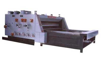 Máquina impresora de flexografía de cartón corrugado con cortadora
